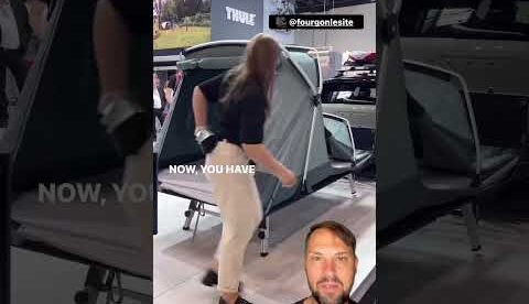 MUST SEE! New Foldable Camping Tent From THULE - OutSet Hitch Camp #camping #camper #outdoorlife